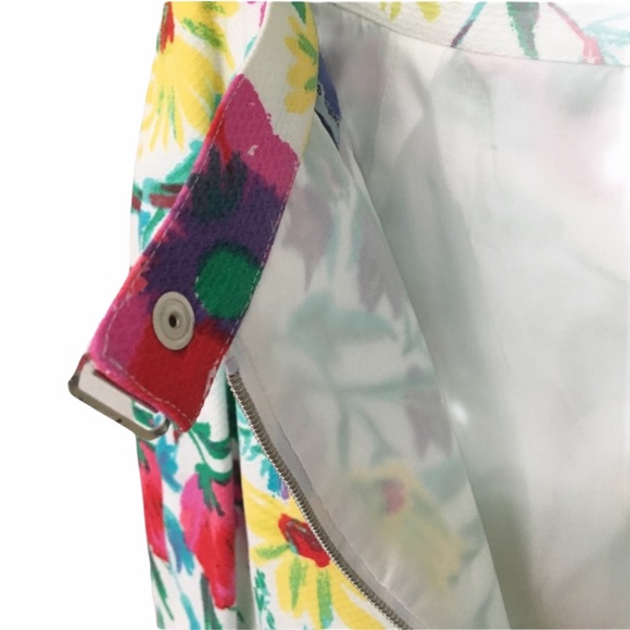 Vintage 90s: new Thierry Mugler 𑁍 Peplum Jacket Skirt Suit 𑁍 Floral Print 𑁍 - Picture 8 of 12